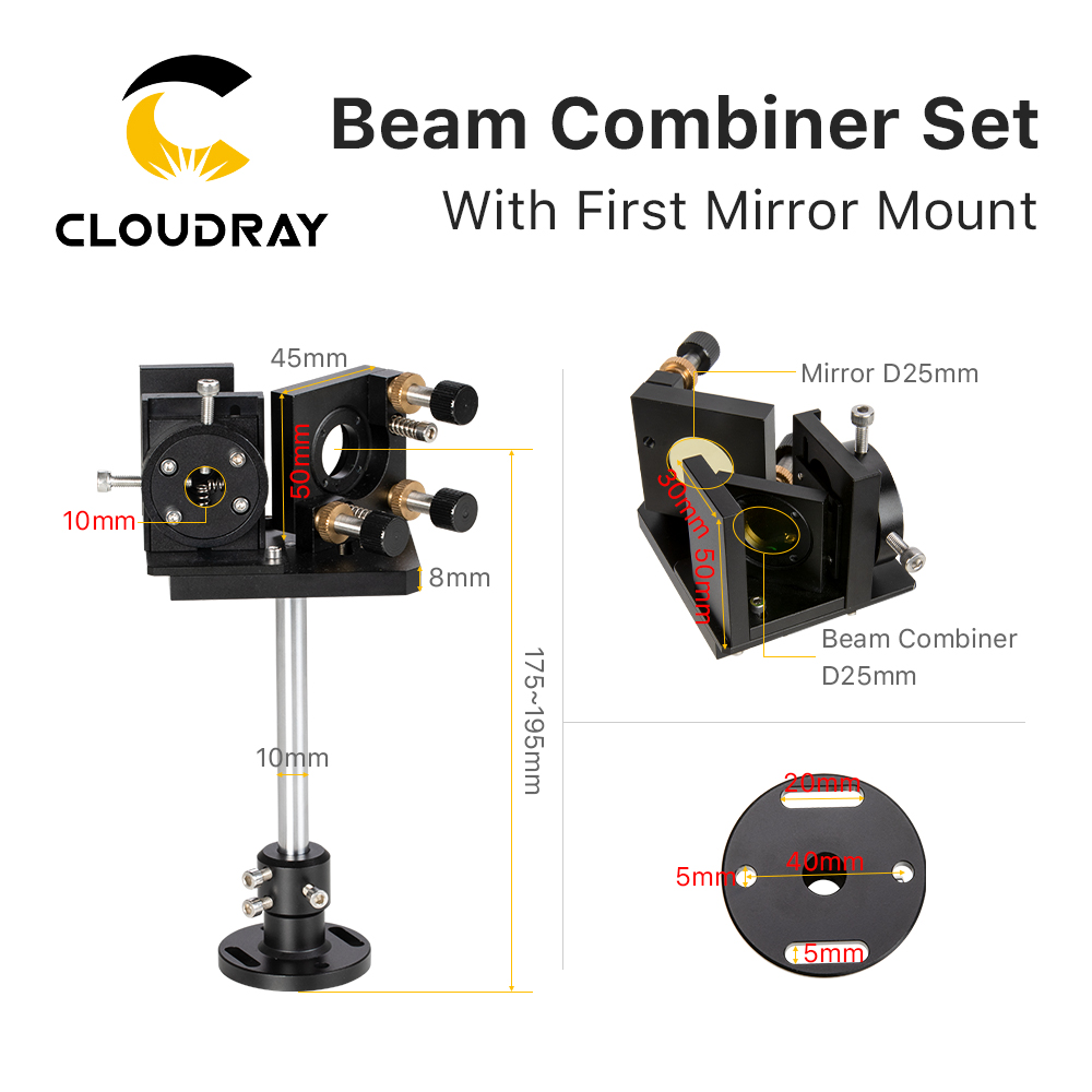 Cloudray Tia Bộ Combo Bộ 25Mm  - đánh giá và giá Laser Beam Expander