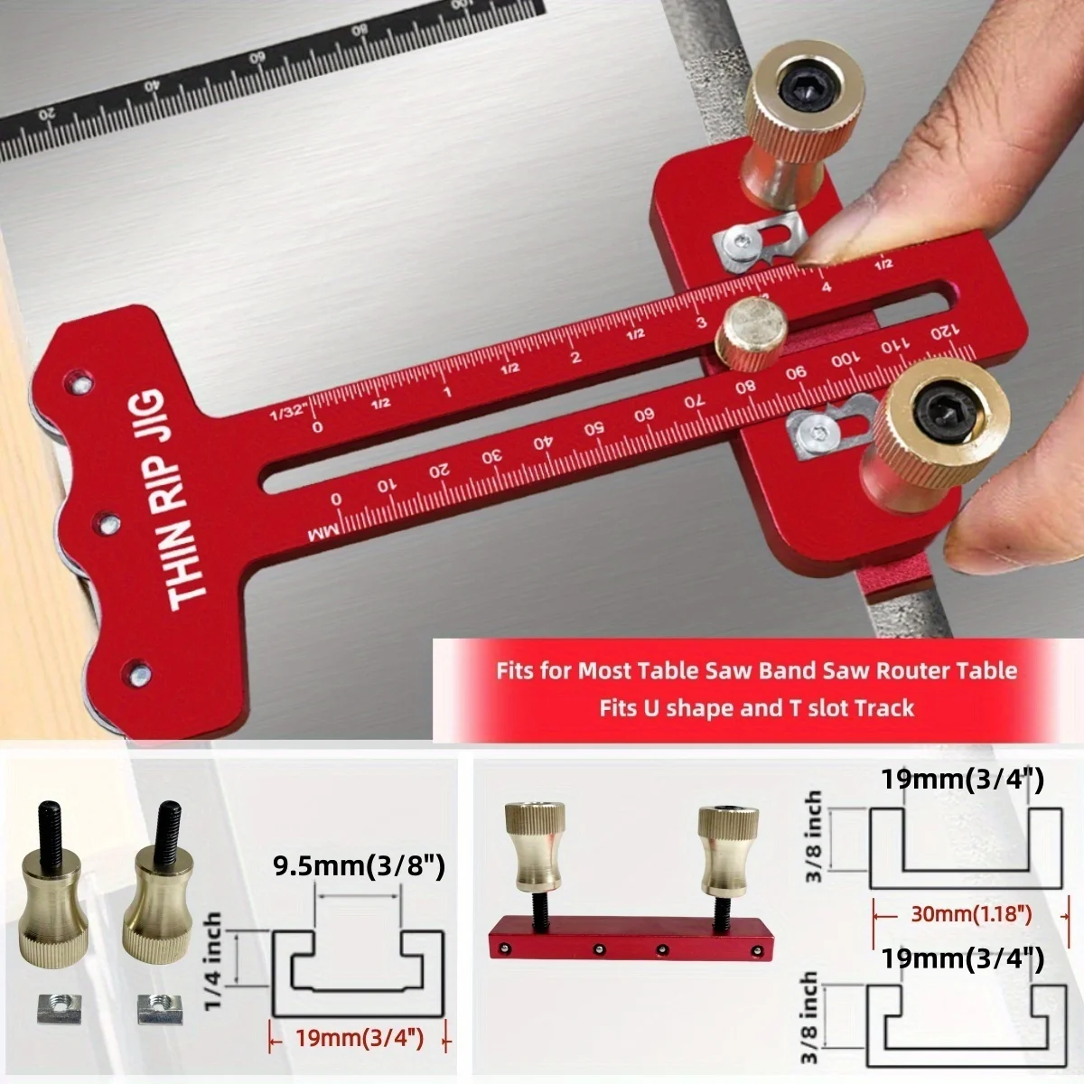 Thin Rip Table Saw Jig,3 Pulle - đánh giá và giá Aluminum T-Slot Profile