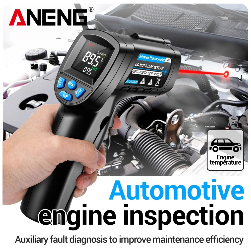 ANENG TH104 Infrared Handheld  - đánh giá và giá Industrial Laser Temperature Gun
