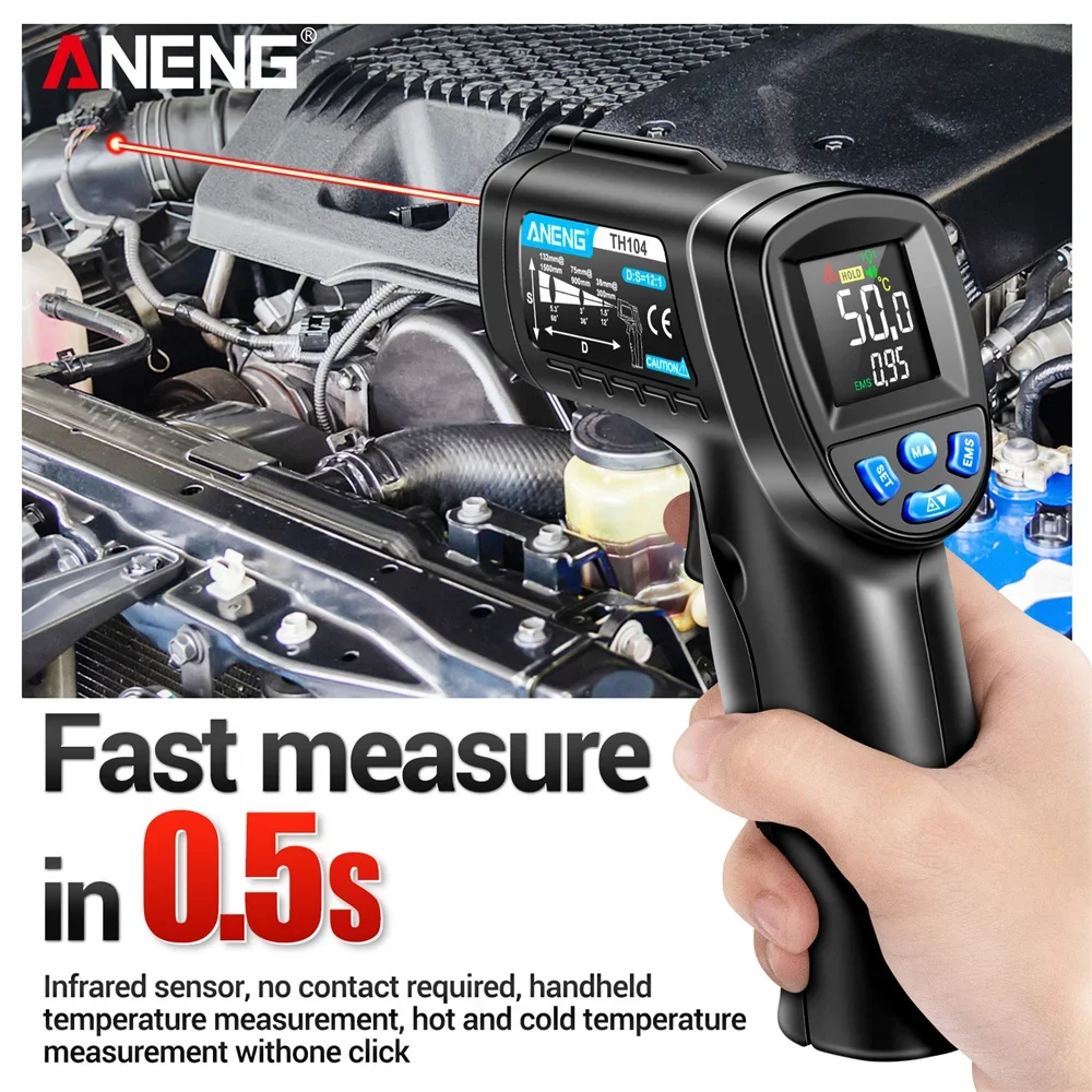 Infrared Thermometer Industria - đánh giá và giá Industrial Laser Temperature Gun