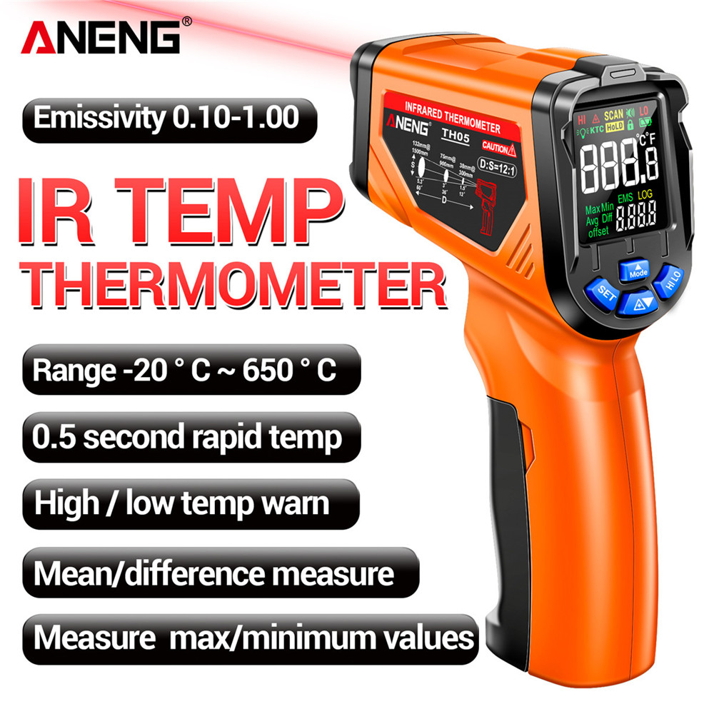 ANENG TH05 Infrared Thermomete - đánh giá và giá Industrial Laser Temperature Gun