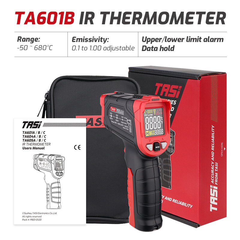 TASI TA601A TA601B TA601C Infr - đánh giá và giá Industrial Laser Temperature Gun